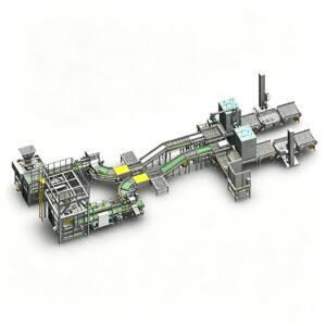 Full Automatic Open mouth bagging & palletizing system